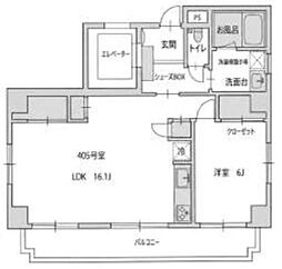 ラセゾン 1LDKの間取図画像
