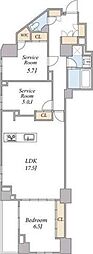SPコート南小岩 1SLDKの間取図画像