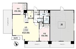 エリューディ船橋本町 2LDKの間取図画像