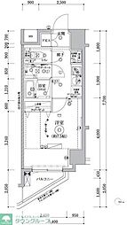 OMNIA FRAME 新小岩 1Kの間取図画像