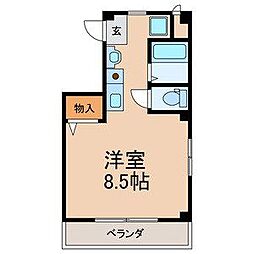 EPガーデン船橋 ワンルームの間取図画像