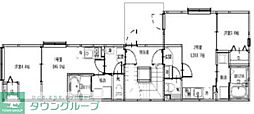 江戸川区東小岩6丁目アパート 1DKの間取図画像