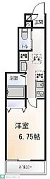トレジャー北小岩 1Kの間取図画像