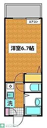 セントラル14 1Kの間取図画像