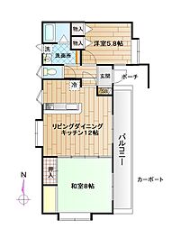 ハイムビクトリー 2LDKの間取図画像