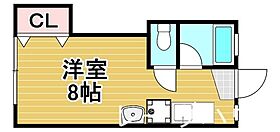 福岡県福岡市中央区大宮１丁目（賃貸マンション1R・1階・20.38㎡） その2