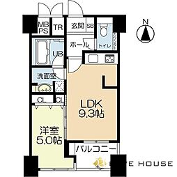 ラクレイス平尾ステーション 1LDKの間取図画像