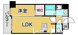 ネストピア博多駅前2 1LDKの間取図画像