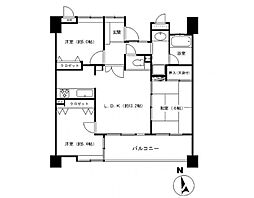 ルネッサンス21吉塚駅前 3LDKの間取図画像