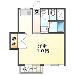 ビルドエポック 1Kの間取図画像