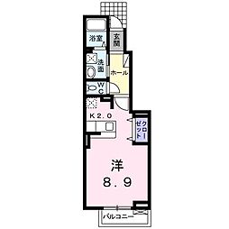 ジョイハウス ワンルームの間取図画像