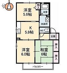シャーメゾンハチマン5番館 3SDKの間取図画像