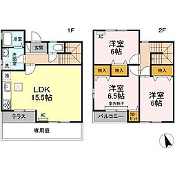 エスポワール壱番館 3LDKの間取図画像