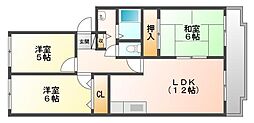 ハローイングス 3LDKの間取図画像