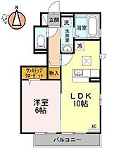 徳島県徳島市北矢三町3丁目（賃貸アパート1LDK・1階・40.60㎡） その2