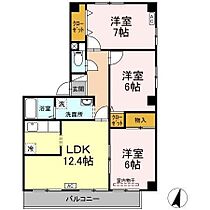 徳島県徳島市佐古二番町（賃貸アパート3LDK・3階・69.56㎡） その2