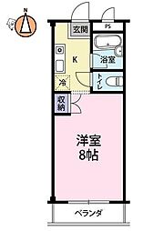 プチ・レジデンス 1Kの間取図画像