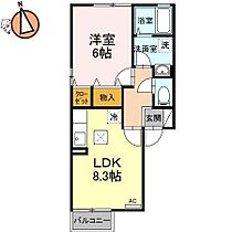 徳島県徳島市下助任町3丁目（賃貸アパート1LDK・1階・37.09㎡） その2