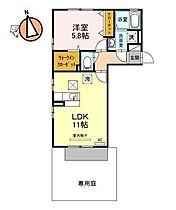 徳島県徳島市春日2丁目7丁目（賃貸アパート1LDK・1階・42.07㎡） その2