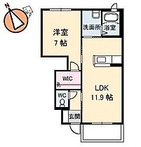 徳島県徳島市南沖洲3丁目（賃貸アパート1LDK・1階・44.81㎡） その2