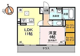 徳島県徳島市住吉5丁目（賃貸アパート1LDK・1階・45.04㎡） その2