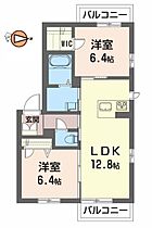 徳島県徳島市北田宮2丁目（賃貸マンション2LDK・2階・58.90㎡） その2