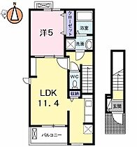 徳島県徳島市北島田町2丁目（賃貸アパート1LDK・2階・42.28㎡） その2