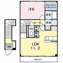 徳島県徳島市八万町千鳥（賃貸アパート1LDK・2階・46.28㎡） その2