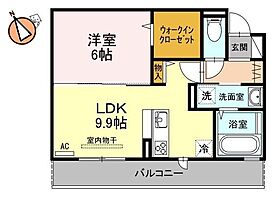 徳島県徳島市住吉3丁目（賃貸アパート1LDK・2階・41.29㎡） その2