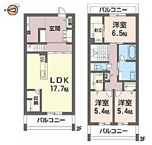 徳島県徳島市西新町1丁目（賃貸マンション3LDK・2階・110.70㎡） その2