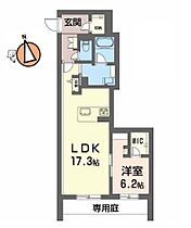 徳島県徳島市下助任町5丁目（賃貸マンション1LDK・1階・59.18㎡） その2