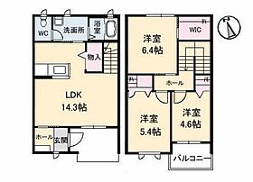 徳島県徳島市北田宮1丁目（賃貸アパート3LDK・1階・75.60㎡） その2