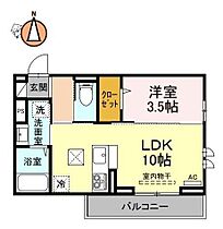 徳島県徳島市富田橋三丁目（賃貸アパート1LDK・3階・33.52㎡） その2