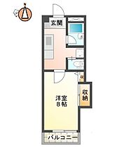 徳島県徳島市中前川町3丁目（賃貸マンション1K・3階・26.40㎡） その2