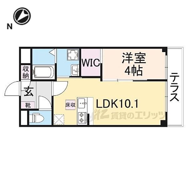 滋賀県大津市月輪２丁目(賃貸マンション1LDK・1階・36.00㎡)の写真 その2