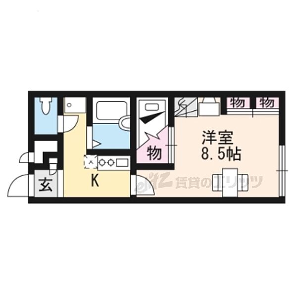 レオパレスオリオン 103｜滋賀県大津市滋賀里４丁目(賃貸アパート1K・1階・23.18㎡)の写真 その2