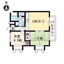 サンライフ膳所II 103 ｜ 滋賀県大津市丸の内町（賃貸アパート2LDK・1階・45.50㎡） その2