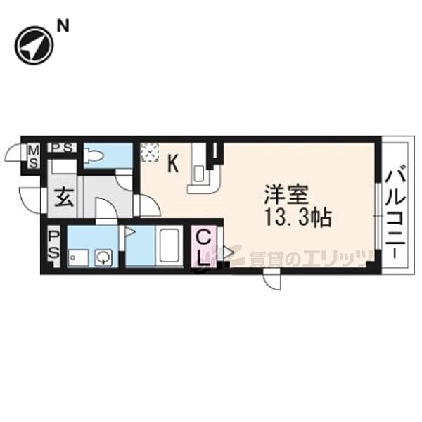 ブリリアント　テラス 306｜滋賀県大津市今堅田２丁目(賃貸マンション1R・3階・32.88㎡)の写真 その2