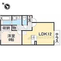 セジュールグランモア 101 ｜ 滋賀県彦根市地蔵町（賃貸アパート1LDK・1階・44.70㎡） その2