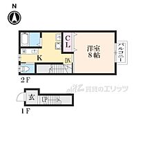 リバティハイツII 202 ｜ 滋賀県甲賀市水口町山（賃貸アパート1K・2階・24.35㎡） その2