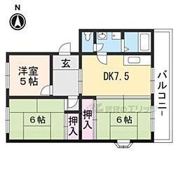 ハイエストパレス 3階3DKの間取り