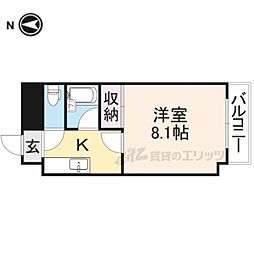 NaSu21 1Kの間取図画像