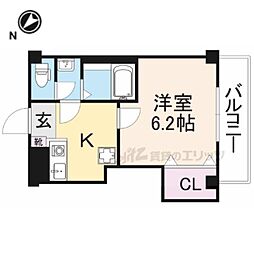 NaSu11 1Kの間取図画像