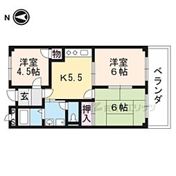 Ｌｉｍｐｉａ末広 202 2階3DKの間取り