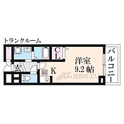 ファウンダーオブティー 1Kの間取図画像