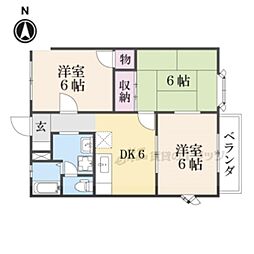 ベルメゾン 3DKの間取図画像