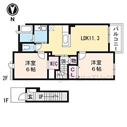 グランドプレミアム 2LDKの間取図画像