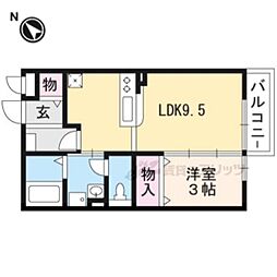 アネックス八代 1LDKの間取図画像
