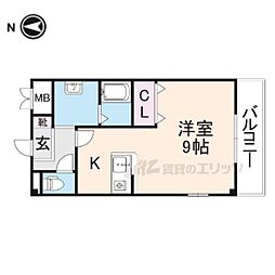 ベルメゾン ワンルームの間取図画像