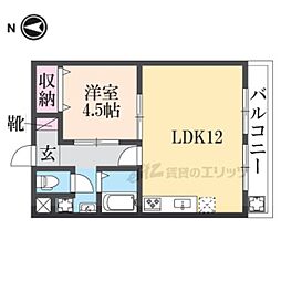 ハイツ晴斗7 1LDKの間取図画像